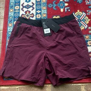 Ten Thousand Athletic Men’s Shorts in Burgundy and Black
